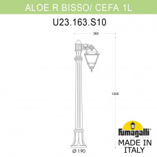 Садовый светильник-столбик FUMAGALLI ALOE.R/CEFA 1L U23.163.S10.VXE27