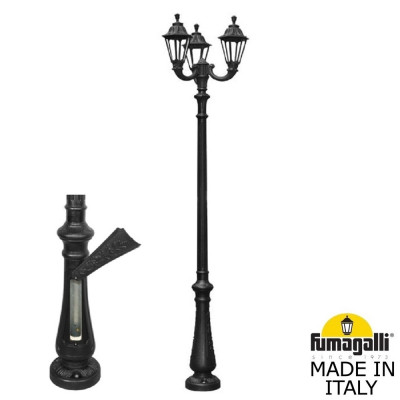 Парковый фонарь FUMAGALLI NEBO OFIR/RUT 3L  E26.202.R30.AYE27
