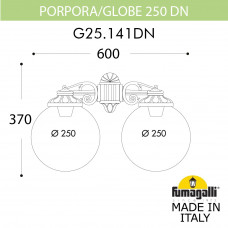 Светильник уличный настенный FUMAGALLI PORPORA/G250 G25.141.000.VZF1RDN