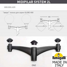 Консоль для паркового фонаря FUMAGALLI MIDIPILAR SYS 2L  000.000.A20.A0