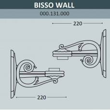 Консоль для паркового фонаря FUMAGALLI BISSO WALL  000.131.000.A0