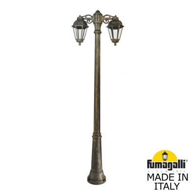 Садово-парковый фонарь FUMAGALLI RICU BISSO/SABA 2L DN K22.157.S20.BXE27DN