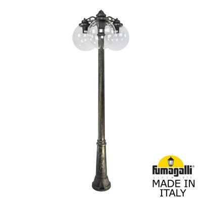 Садово-парковый фонарь FUMAGALLI RICU BISSO/G300 3L DN G30.157.S30.BXE27DN