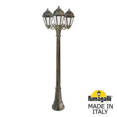 Садово-парковый фонарь FUMAGALLI ARTU BISSO/SABA 3L K22.158.S30.BXE27