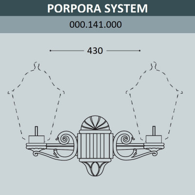 Консоль для паркового фонаря FUMAGALLI PORPORA SYS  000.141.000.A0